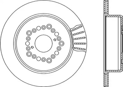 Тормозной диск OPEN PARTS BDR1568.20