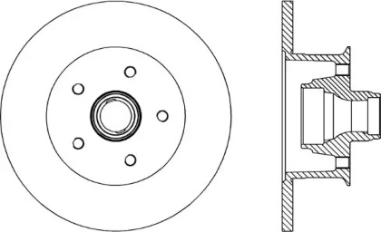 Тормозной диск OPEN PARTS BDR1576.10