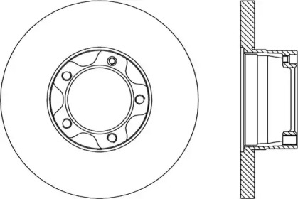 Тормозной диск OPEN PARTS BDR1578.10