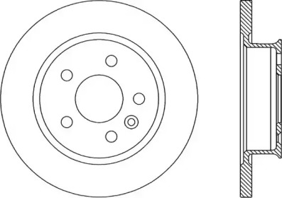 Тормозной диск OPEN PARTS BDR1590.10