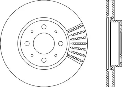 Тормозной диск OPEN PARTS BDR1613.20