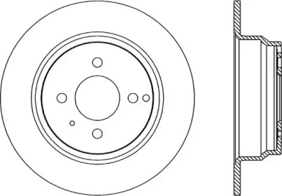 Тормозной диск OPEN PARTS BDR1615.10