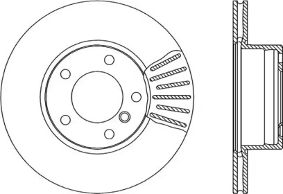 Тормозной диск OPEN PARTS BDR1669.20