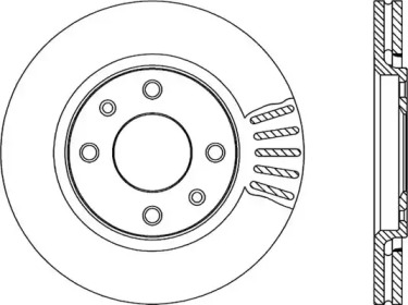 Тормозной диск OPEN PARTS BDR1714.20