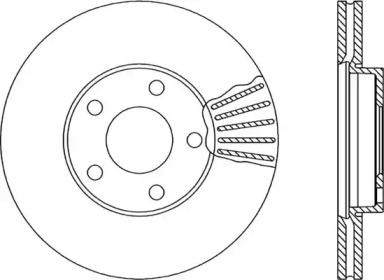 Тормозной диск OPEN PARTS BDR1732.20