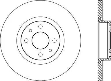 Тормозной диск OPEN PARTS BDR1740.10