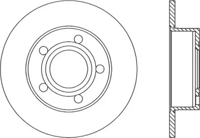 Тормозной диск OPEN PARTS BDR1742.10