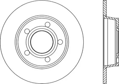 Тормозной диск OPEN PARTS BDR1743.10