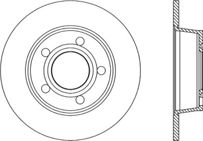 Тормозной диск OPEN PARTS BDR1747.10