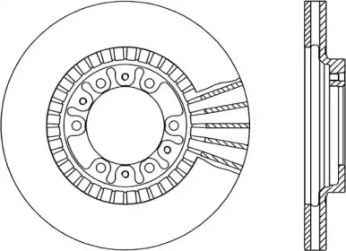 Тормозной диск OPEN PARTS BDR1788.20