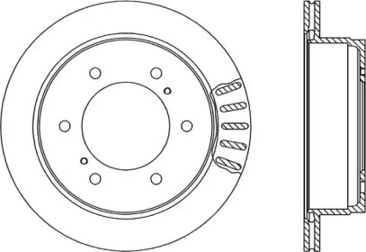 Тормозной диск OPEN PARTS BDR1796.20