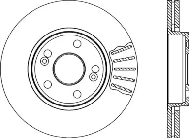 Тормозной диск OPEN PARTS BDR1816.20