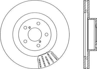 Тормозной диск OPEN PARTS BDR1819.20