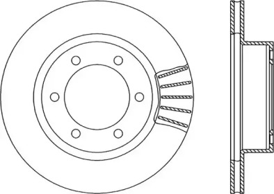 Тормозной диск OPEN PARTS BDR1834.20