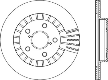 Тормозной диск OPEN PARTS BDR1838.20