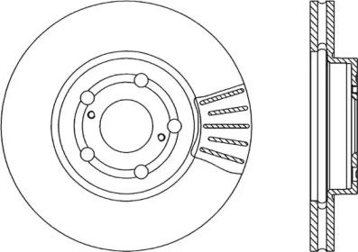 Тормозной диск OPEN PARTS BDR1840.20