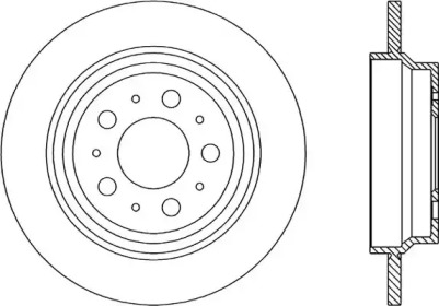 Тормозной диск OPEN PARTS BDR1847.10