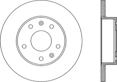 Тормозной диск OPEN PARTS BDR1853.10