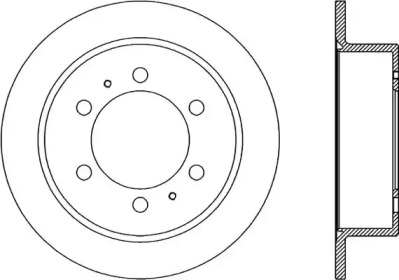 Тормозной диск OPEN PARTS BDR1860.10