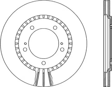 Тормозной диск OPEN PARTS BDR1868.20