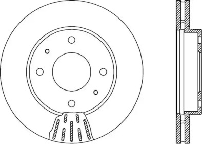 Тормозной диск OPEN PARTS BDR1872.20