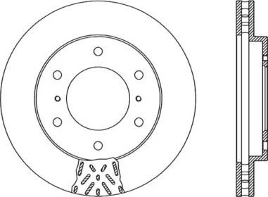 Тормозной диск OPEN PARTS BDR1873.20