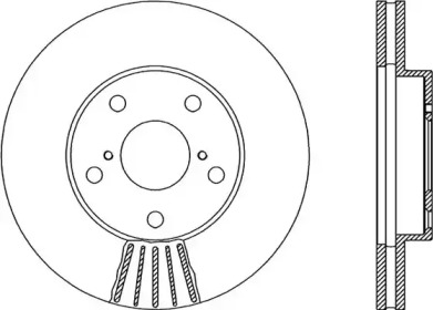 Тормозной диск OPEN PARTS BDR1875.20