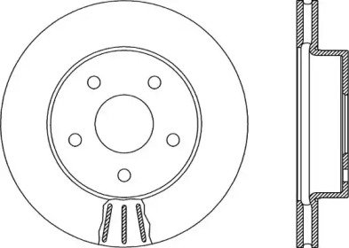 Тормозной диск OPEN PARTS BDR1917.20