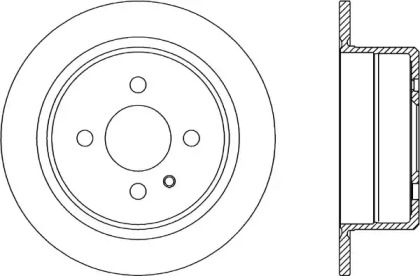 Тормозной диск OPEN PARTS BDR1928.10