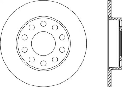 Тормозной диск OPEN PARTS BDR1939.10