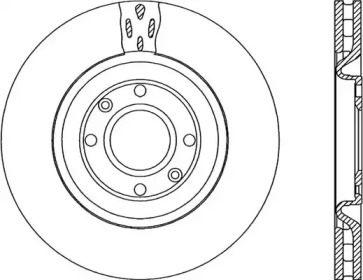 Тормозной диск OPEN PARTS BDR1956.20