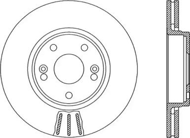 Тормозной диск OPEN PARTS BDR1958.20