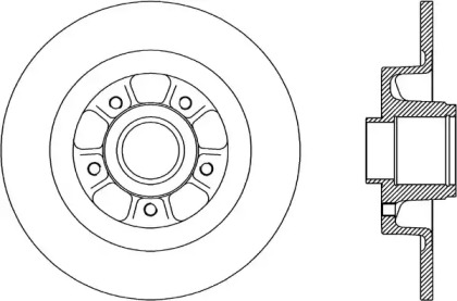 Тормозной диск OPEN PARTS BDR1960.10