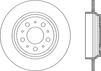 Тормозной диск OPEN PARTS BDR1963.10