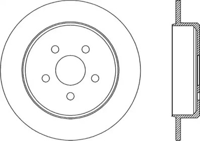 Тормозной диск OPEN PARTS BDR1971.10