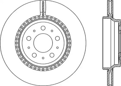 Тормозной диск OPEN PARTS BDR1975.20