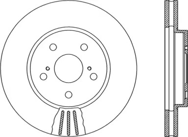 Тормозной диск OPEN PARTS BDR1982.20