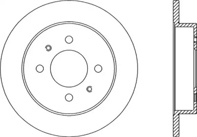 Тормозной диск OPEN PARTS BDR2016.10
