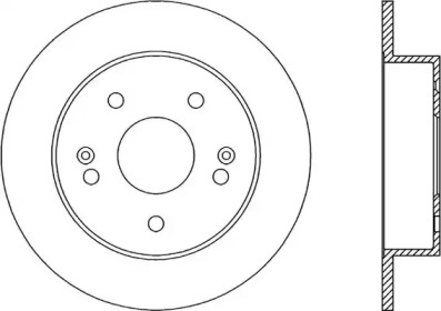 Тормозной диск OPEN PARTS BDR2018.10