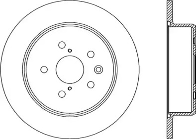 Тормозной диск OPEN PARTS BDR2020.10