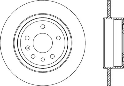 Тормозной диск OPEN PARTS BDR2035.10