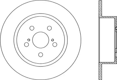 Тормозной диск OPEN PARTS BDR2042.10