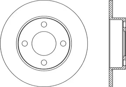 Тормозной диск OPEN PARTS BDR2045.10