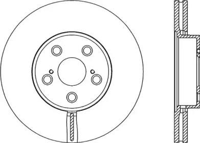 Тормозной диск OPEN PARTS BDR2057.20