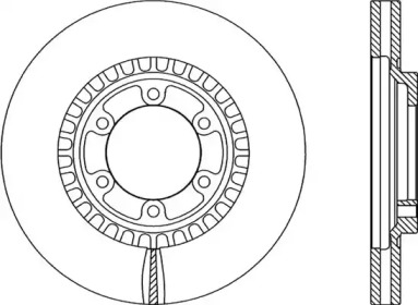 Тормозной диск OPEN PARTS BDR2085.20