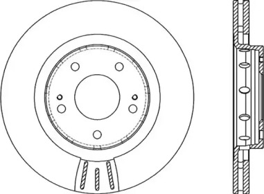 Тормозной диск OPEN PARTS BDR2087.20