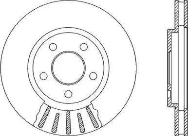 Тормозной диск OPEN PARTS BDR2090.20