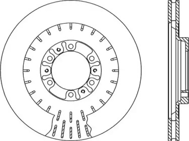 Тормозной диск OPEN PARTS BDR2125.20