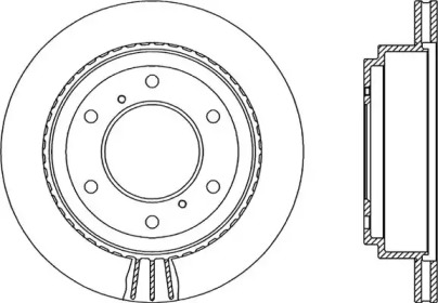 Тормозной диск OPEN PARTS BDR2134.20