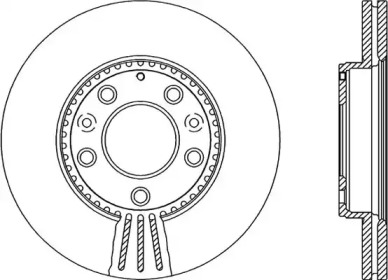 Тормозной диск OPEN PARTS BDR2135.20